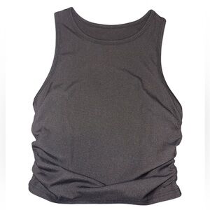 Black Ribbed Women's Tank Top